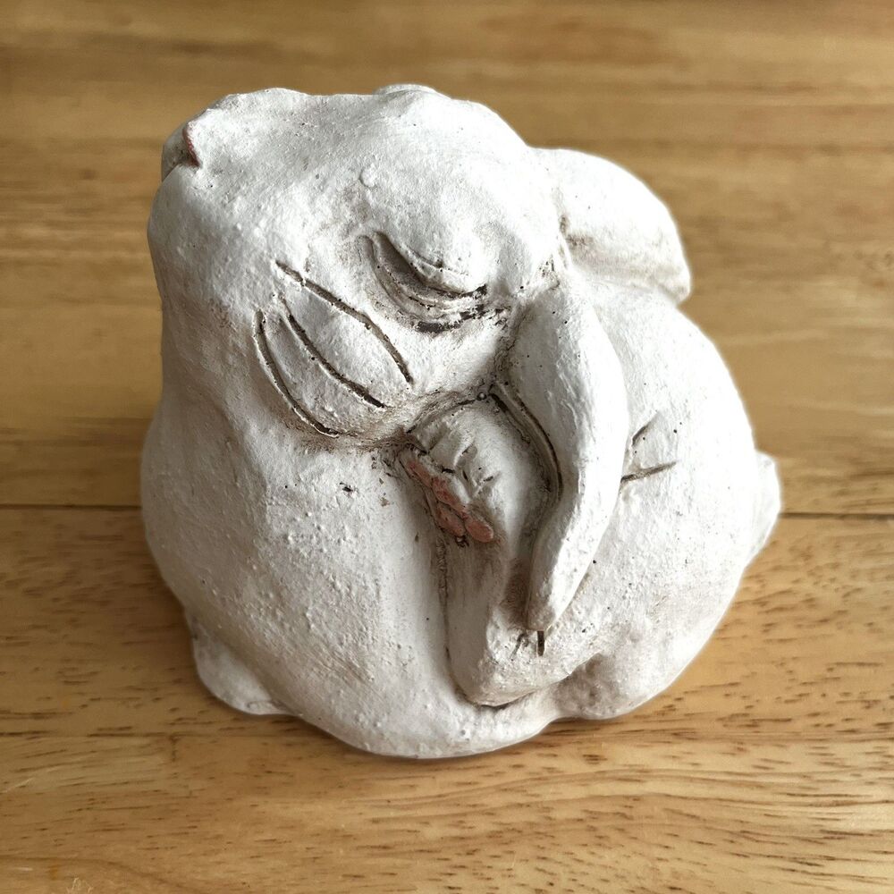 2012 The Stone Bunny Inc by Telle M. Stein Small Rabbit Figurine/Garden Statue